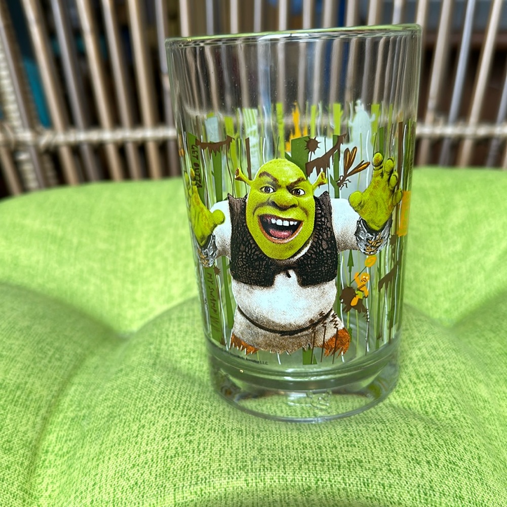 Vintage Shrek Shrek 4everafter McDonald’s collectible glass